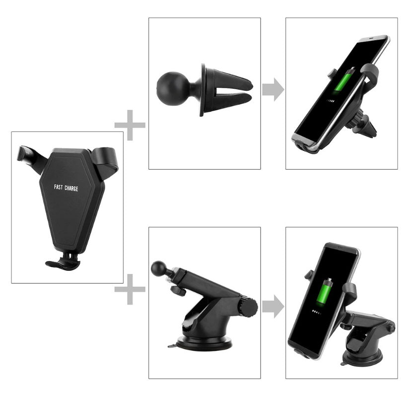Wireless Car Charger - Fast Charging iPhone & Samsung