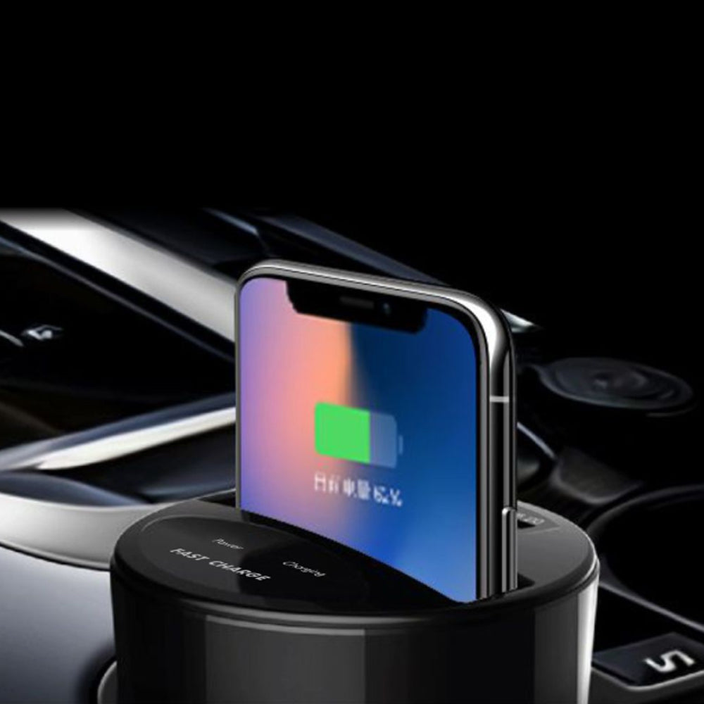 2-in-1 Wireless Car Charger - Fast Charging Mount