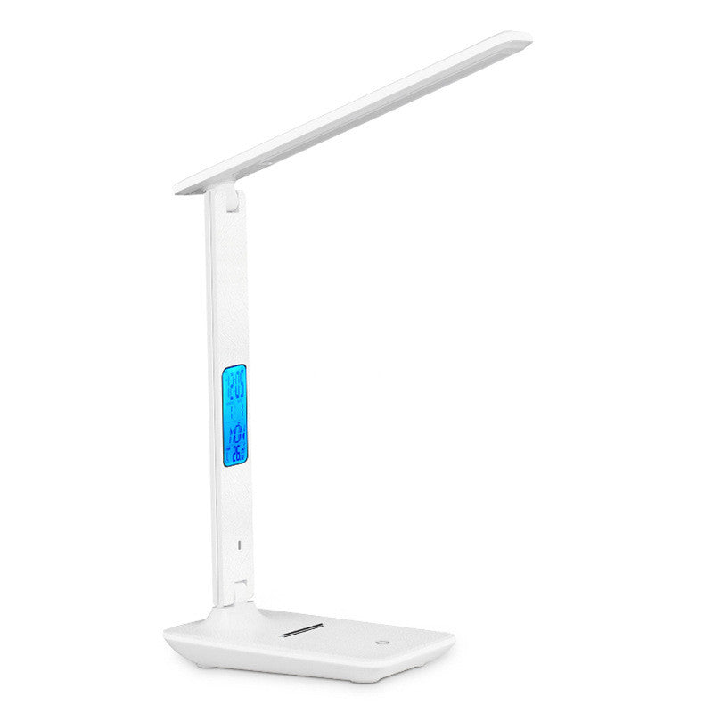 Wireless Charging LED Desk Lamp with USB Ports & Storage