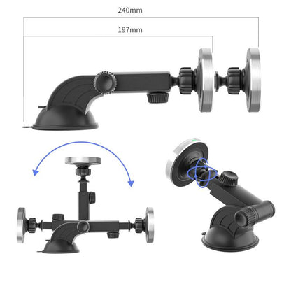 Magnetic Wireless Car Charger for iPhone - Fast Charging Mount