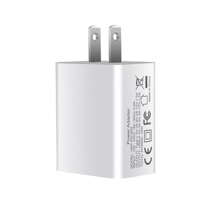 FDGAO 18W Dual Port Fast Charger - USB-C PD & USB-A Wall Adapter for iPhone