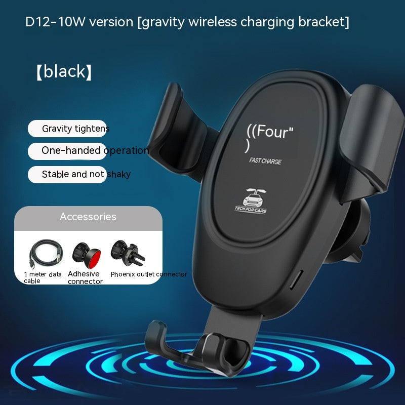 D12 Wireless Car Charger - 15W Fast Charging Air Vent Mount