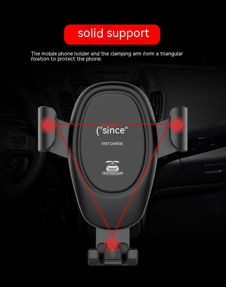 D12 Wireless Car Charger - 15W Fast Charging Air Vent Mount