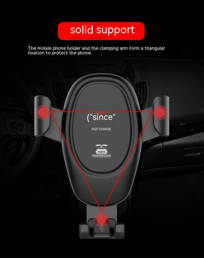 D12 Wireless Car Charger - 15W Fast Charging Air Vent Mount