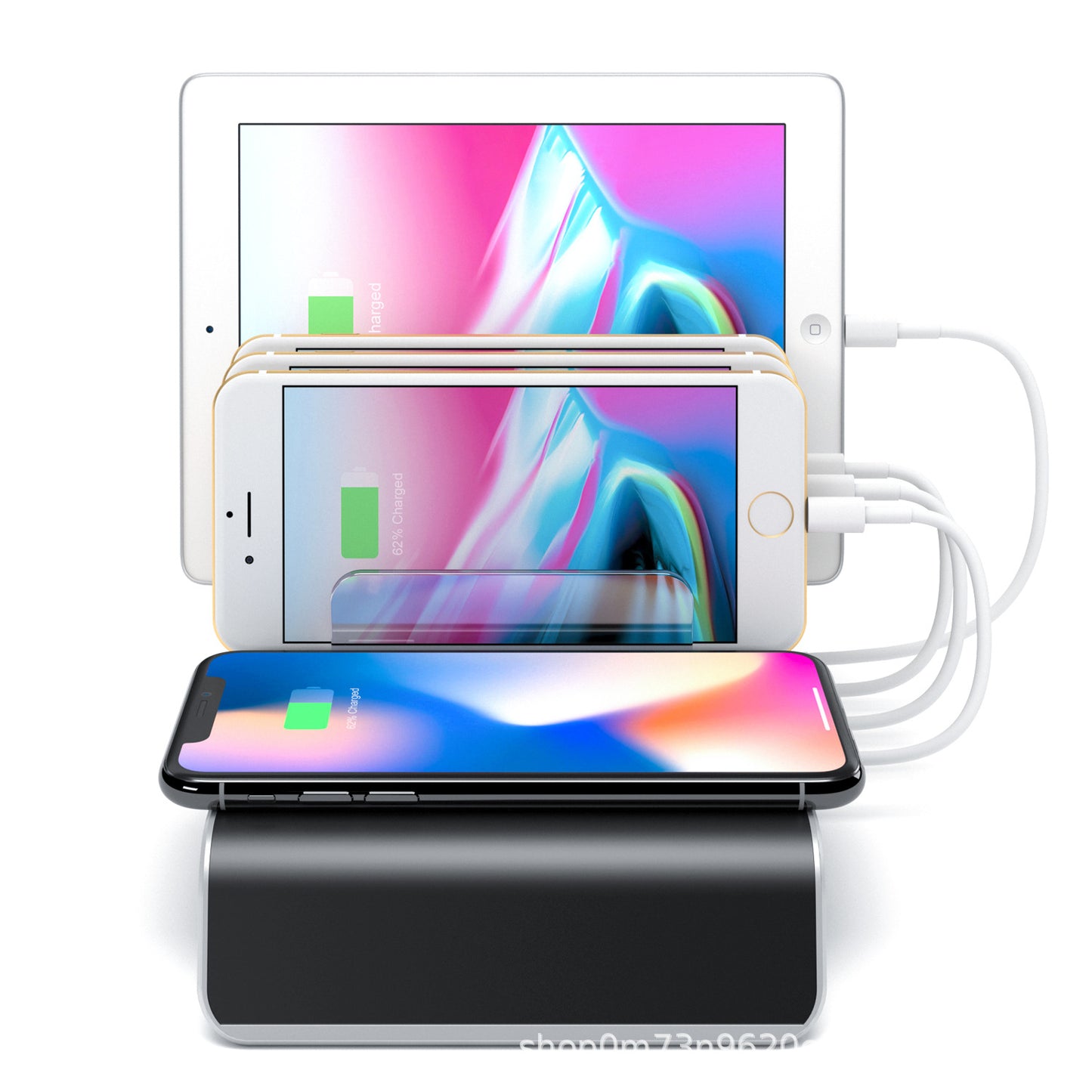 3-in-1 Wireless Charging Station for Phone, Watch & Earbuds