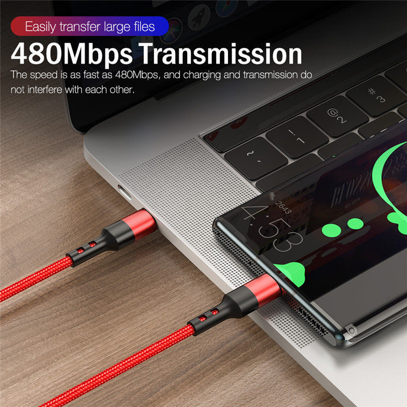 100W USB-C to USB-C Fast Charging Cable - 2m Braided PD