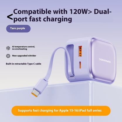 65W GaN Charger - 3-Port USB-C with AI Temperature Control
