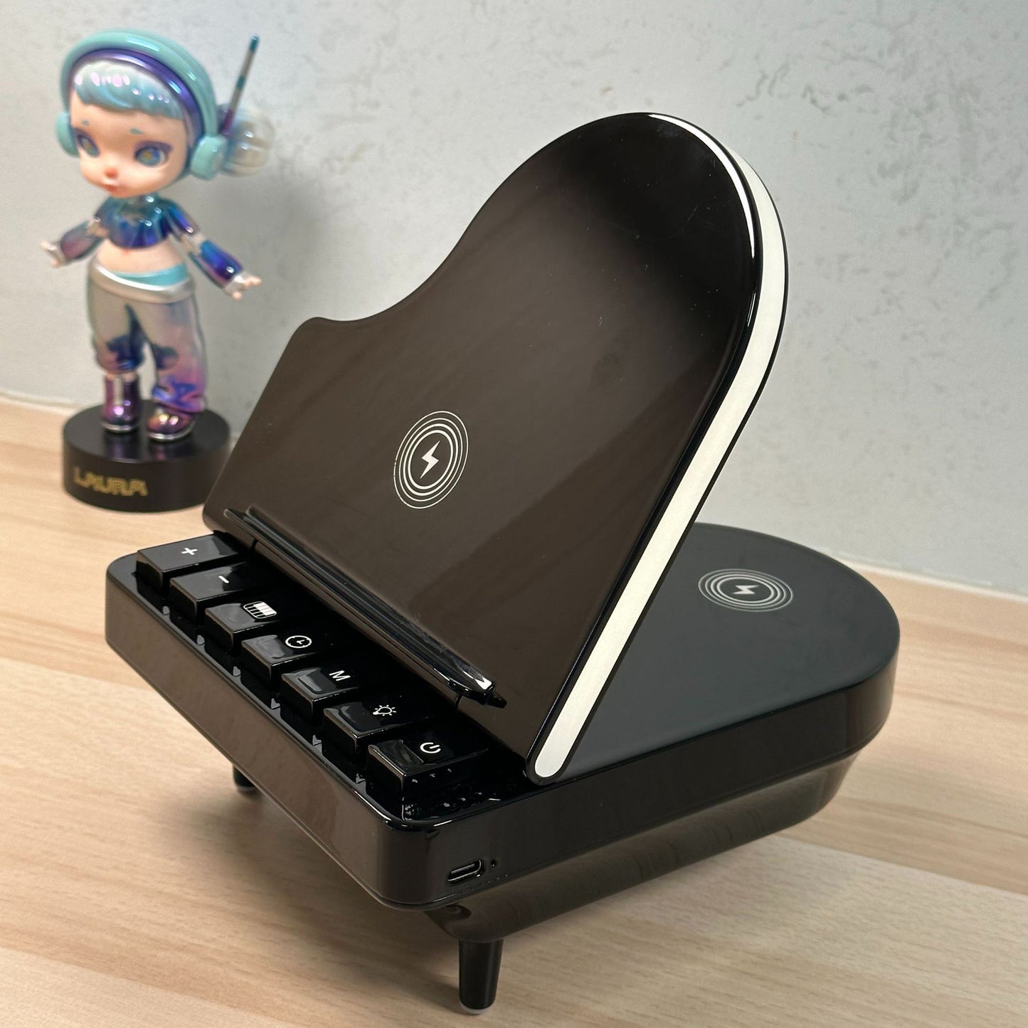 3-in-1 Wireless Charger Speaker with Phone Stand