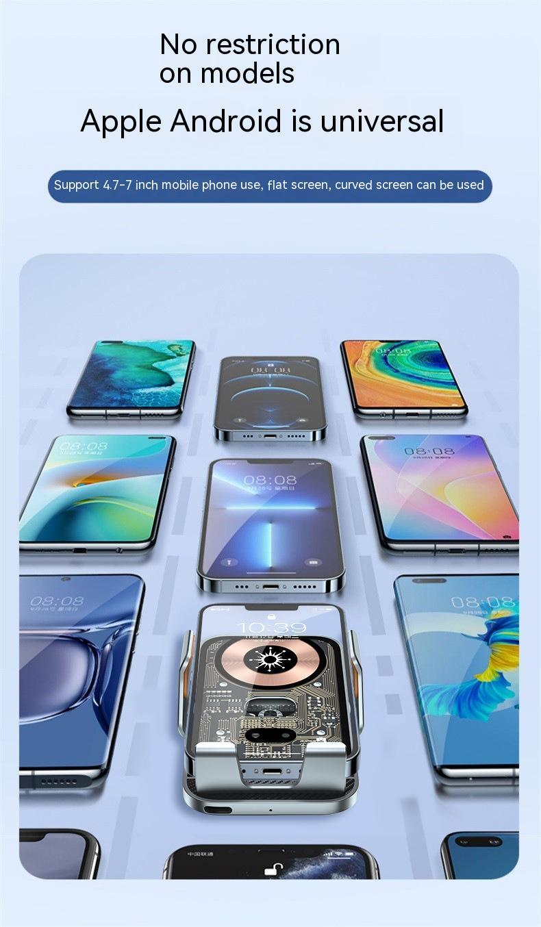 Wireless Car Charger - Auto-Clamping Fast Charging Mount