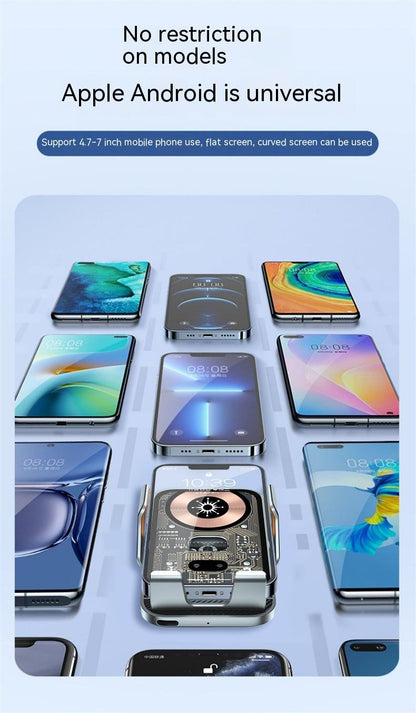 Wireless Car Charger - Auto-Clamping Fast Charging Mount