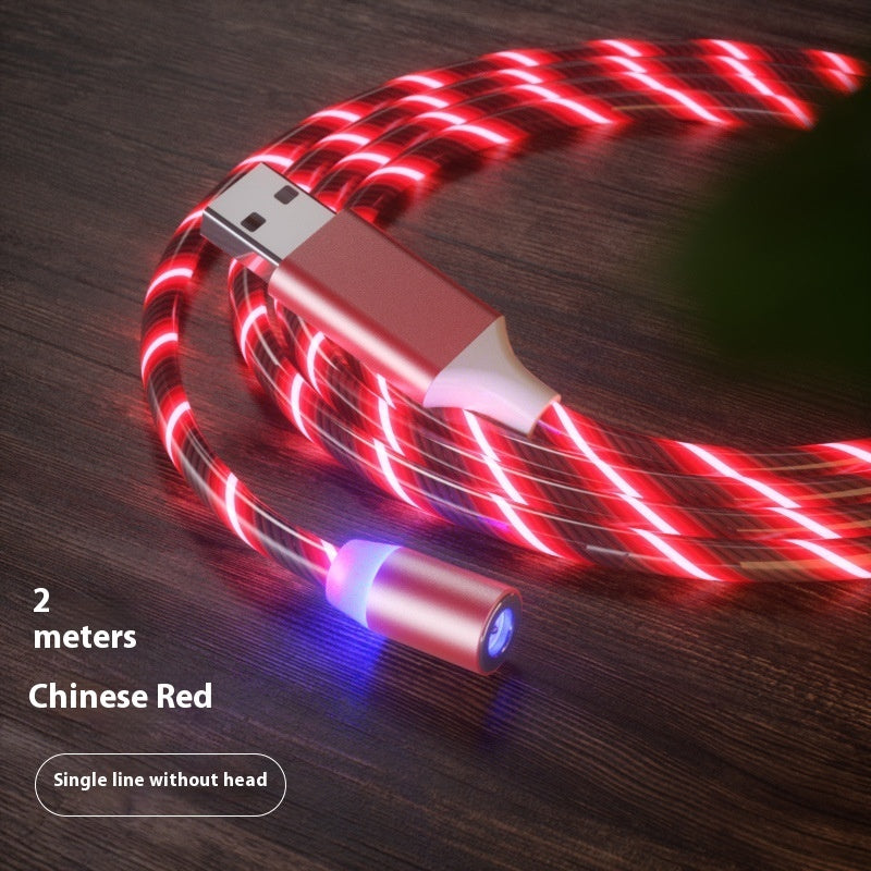 3-in-1 Magnetic LED Charging Cable - USB-C, Lightning, Micro USB