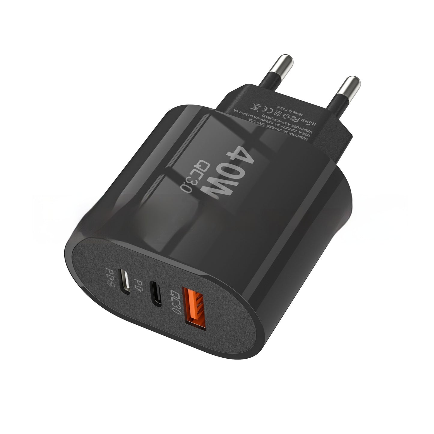 40W Multi-Port Fast Charger - Universal USB Charging Station