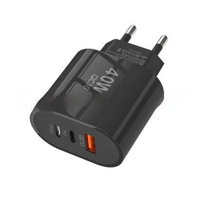 40W Multi-Port Fast Charger - Universal USB Charging Station