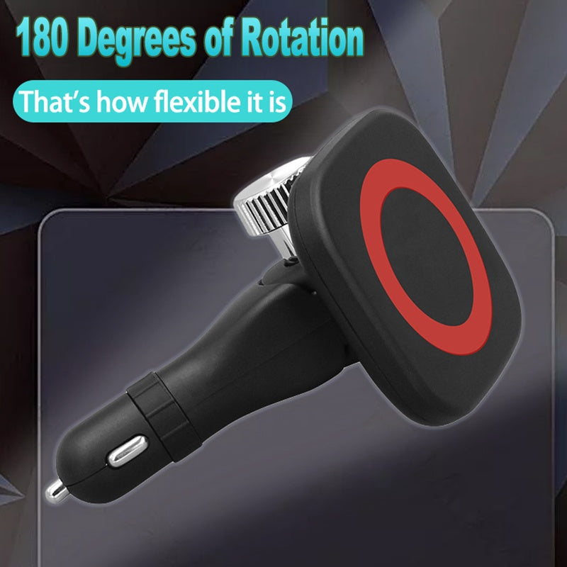 360° Magnetic Wireless Car Charger - Qi-Certified