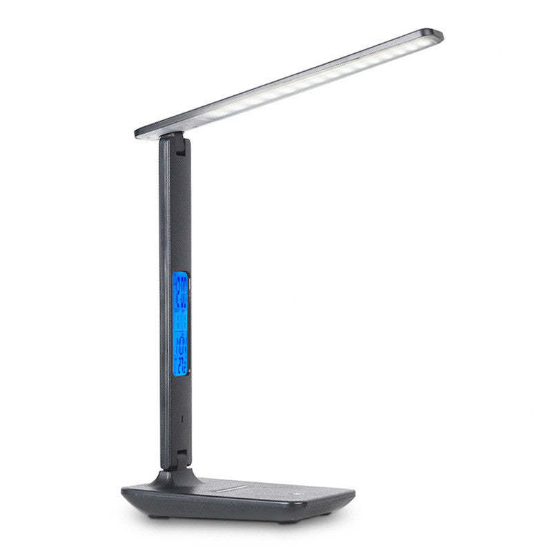 Wireless Charging LED Desk Lamp with USB Ports & Storage