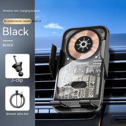 Wireless Car Charger - Auto-Clamping Fast Charging Mount