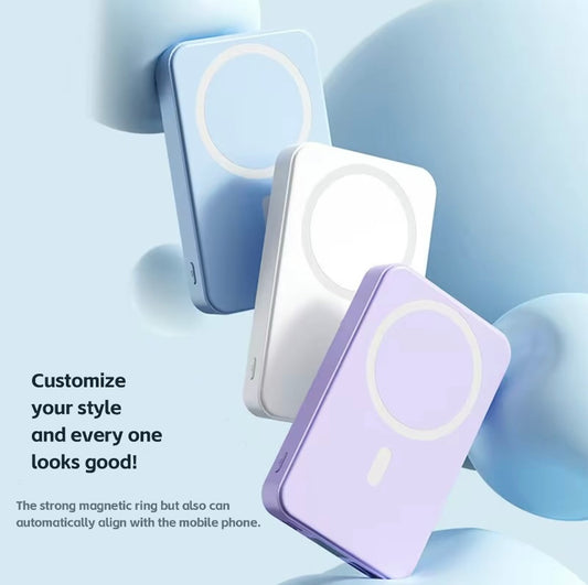 Magnetic 10,000mAh Power Bank for iPhone — Fast Wireless + USB-C PD + LED Display