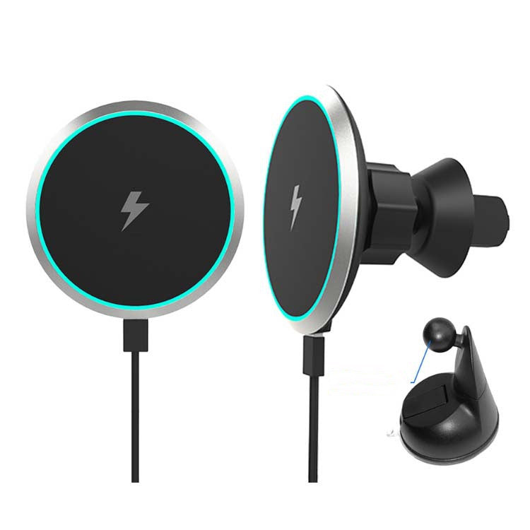 15W Magnetic Wireless Car Charger - Fast Charging Mount