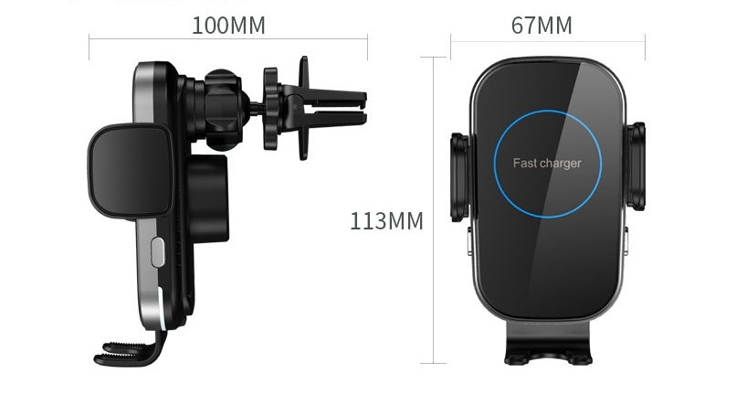 Wireless Car Charger Mount - Auto-Clamping Phone Holder