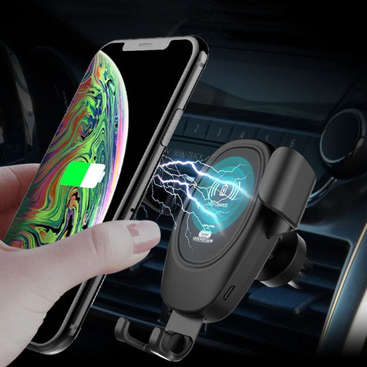 D12 Wireless Car Charger - 15W Fast Charging Air Vent Mount