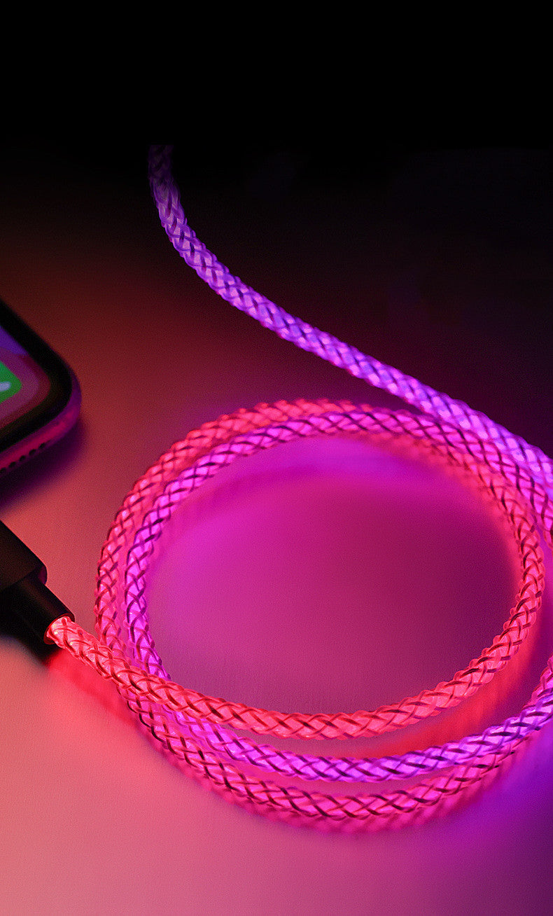 RGB Gaming Charging Cable - Fast Data Transfer for Streaming & Content Creation