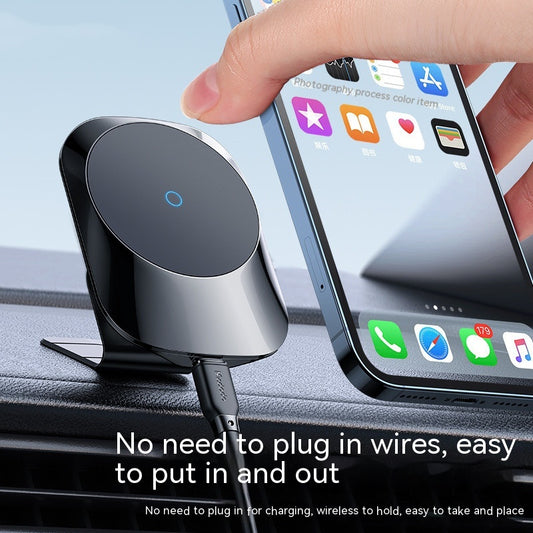 Magnetic Wireless Car Charger - 15W Fast Charging Mount