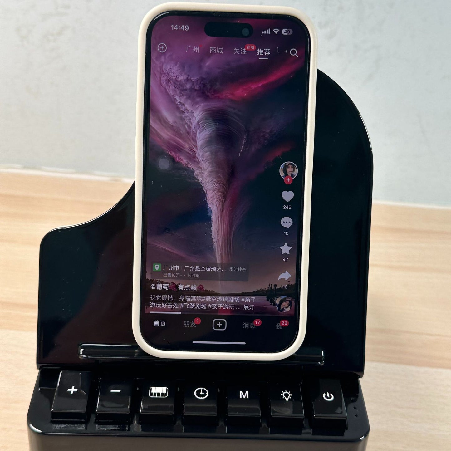 3-in-1 Wireless Charger Speaker with Phone Stand