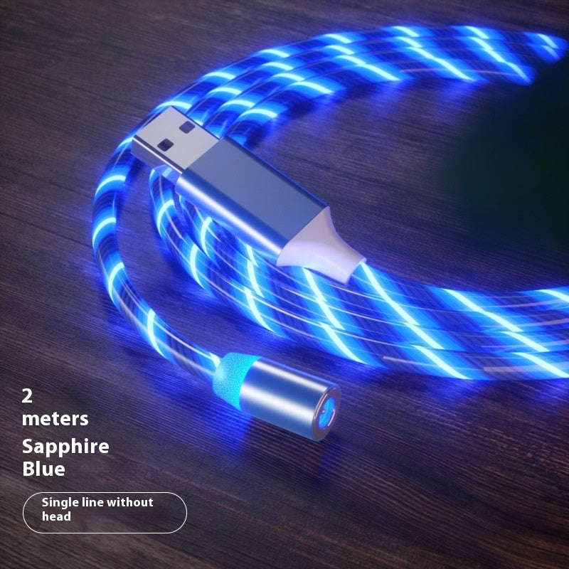 3-in-1 Magnetic LED Charging Cable - USB-C, Lightning, Micro USB