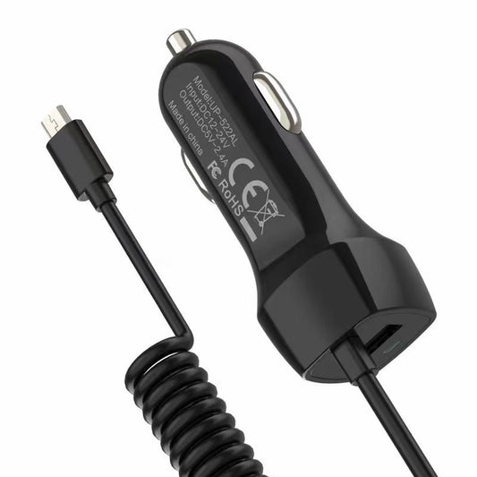 USB Car Charger with Cable - Fast Charging