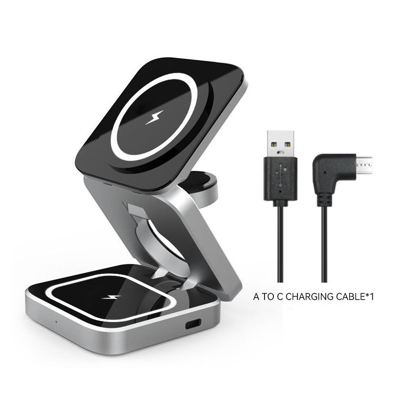 3-in-1 Magnetic Wireless Charger - iPhone, Watch & AirPods