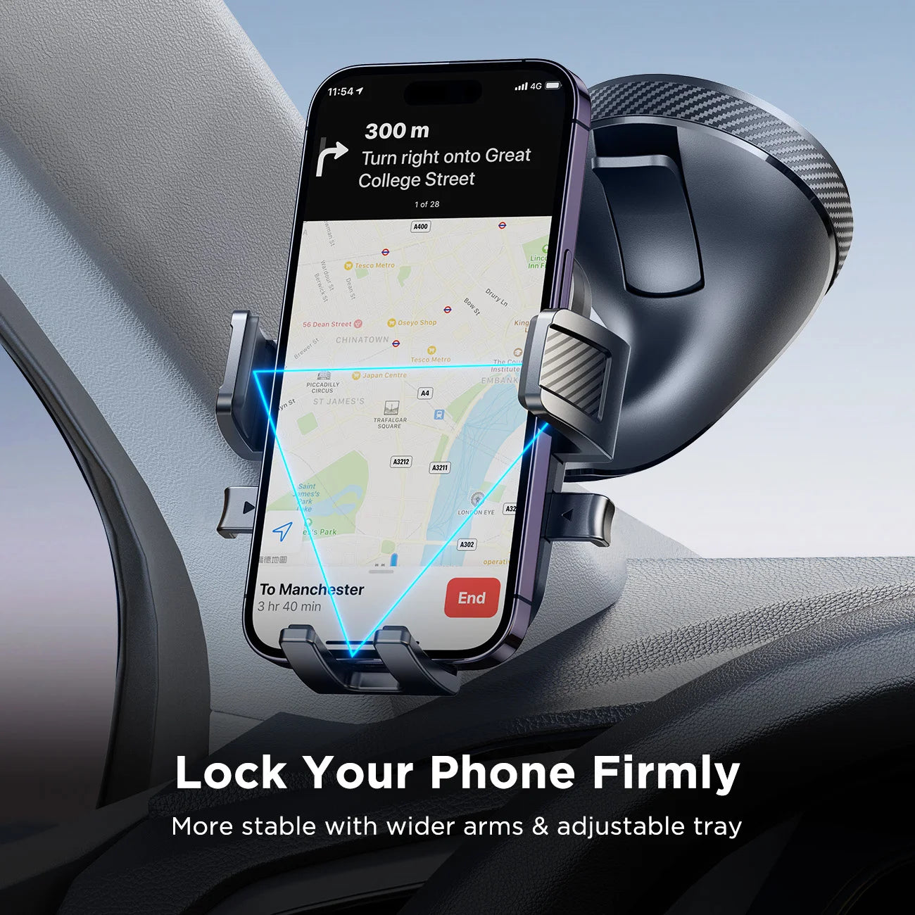 Joyroom Car Phone Mount - Strong Suction Dashboard & Windshield Holder