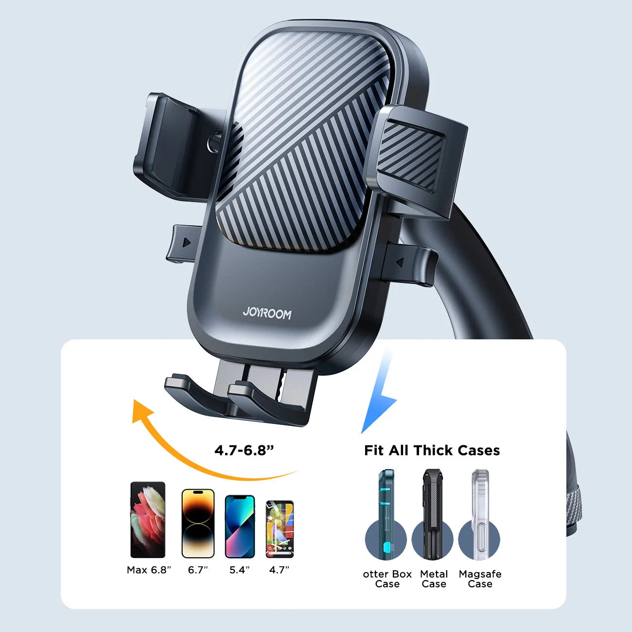 Joyroom Car Phone Mount - Strong Suction Dashboard & Windshield Holder