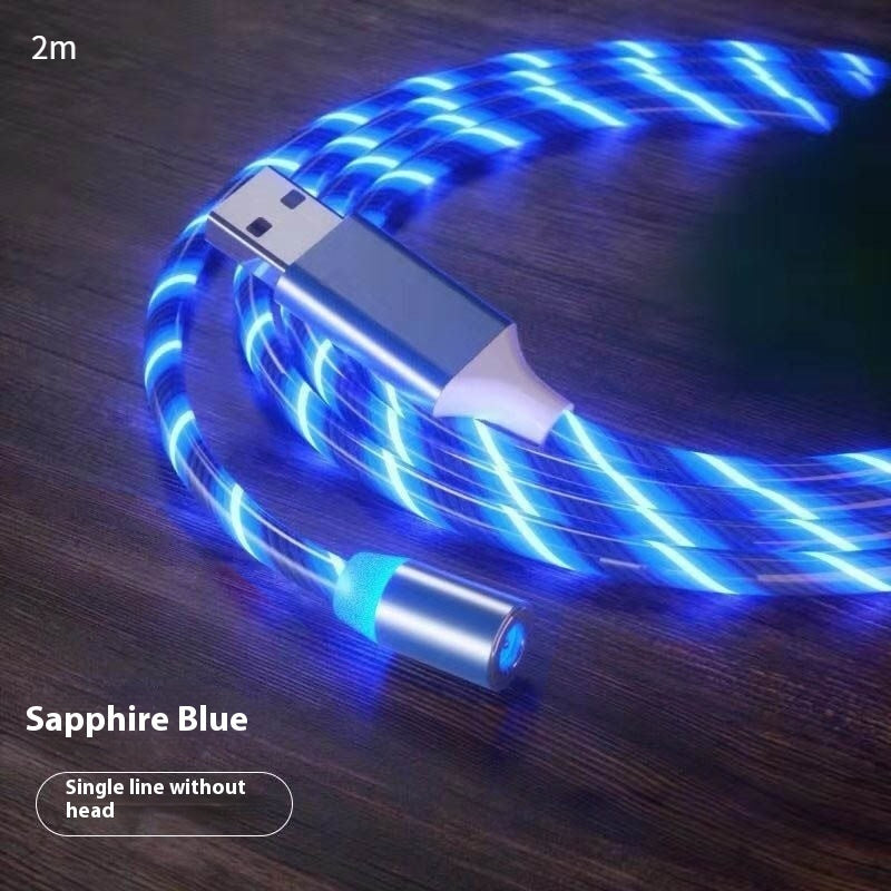 3-in-1 Magnetic LED Charging Cable - USB-C, Lightning, Micro USB