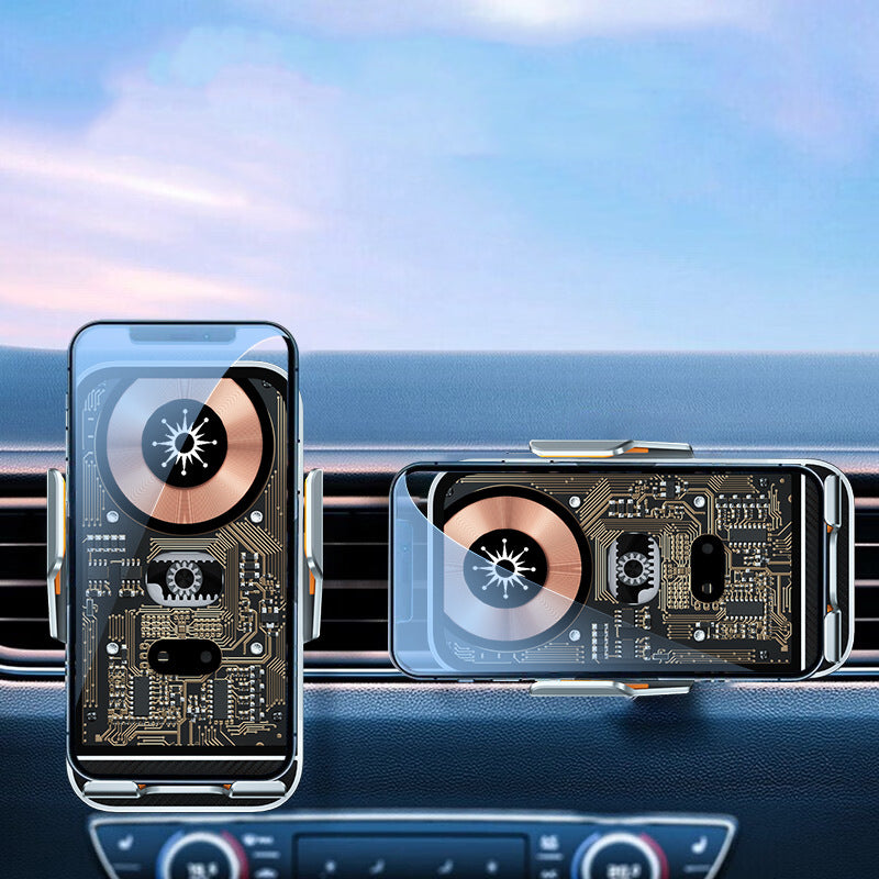 Wireless Car Charger - Auto-Clamping Fast Charging Mount