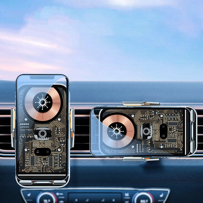 Wireless Car Charger - Auto-Clamping Fast Charging Mount