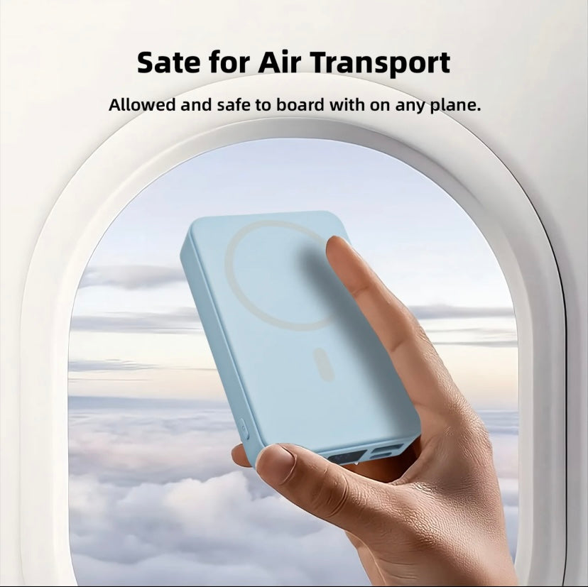 Magnetic 10,000mAh Power Bank for iPhone — Fast Wireless + USB-C PD + LED Display