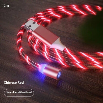 3-in-1 Magnetic LED Charging Cable - USB-C, Lightning, Micro USB