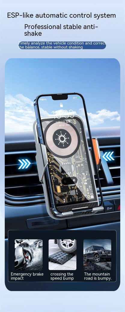 Wireless Car Charger - Auto-Clamping Fast Charging Mount