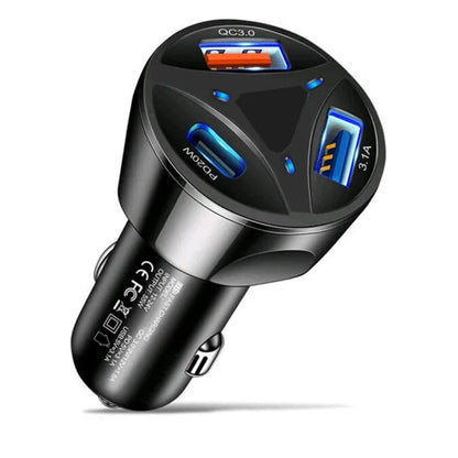 Dual USB Car Charger - Quick Charge 3.0 for iPhone & Android