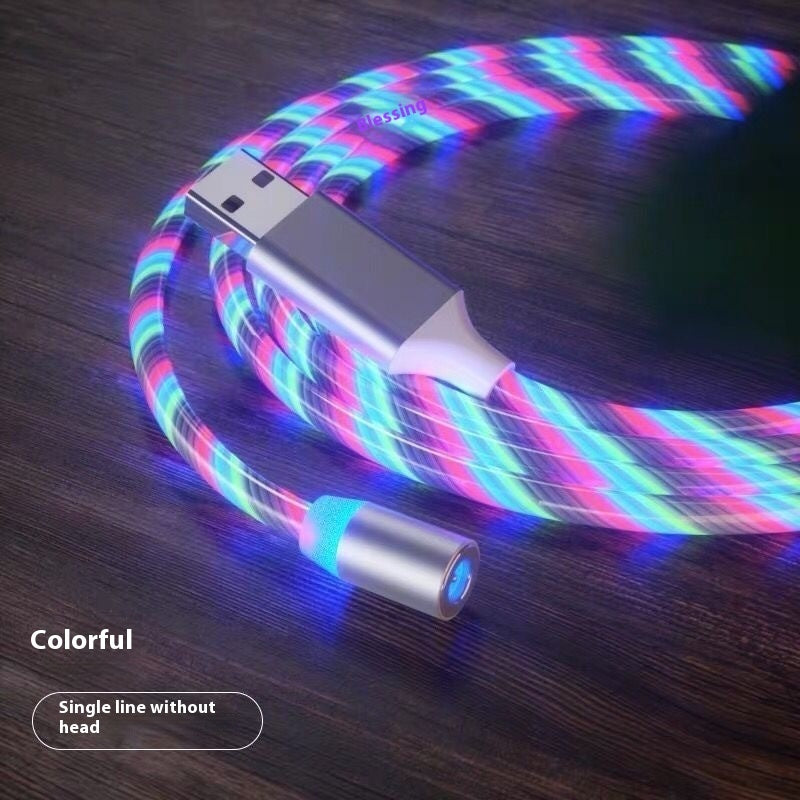 3-in-1 Magnetic LED Charging Cable - USB-C, Lightning, Micro USB