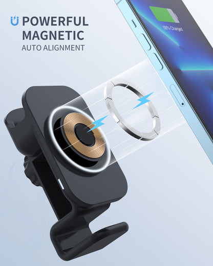 S6 Magnetic Three-in-one Car Wireless Charger