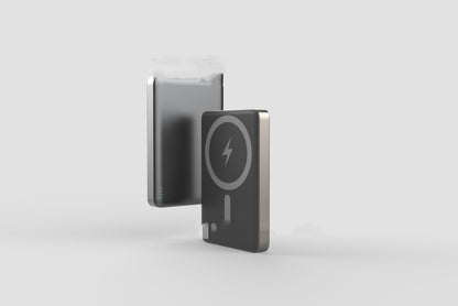 Ultra-Thin Magnetic Wireless Power Bank - 5000/10000mAh