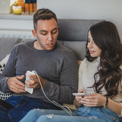 10000mAh Power Bank with Built-in Cables & US Plug