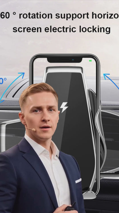 15W Wireless Car Charger - Infrared Sensor Fast Charging